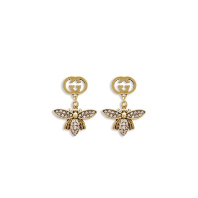 GUCCI INTERLOCKING G ANIMAL EARRINGS GUCCI INTERLOCKING G ANIMAL EARRINGS